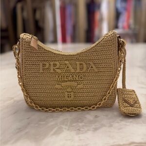 Prada Re-Edition Mini Crochet Bag